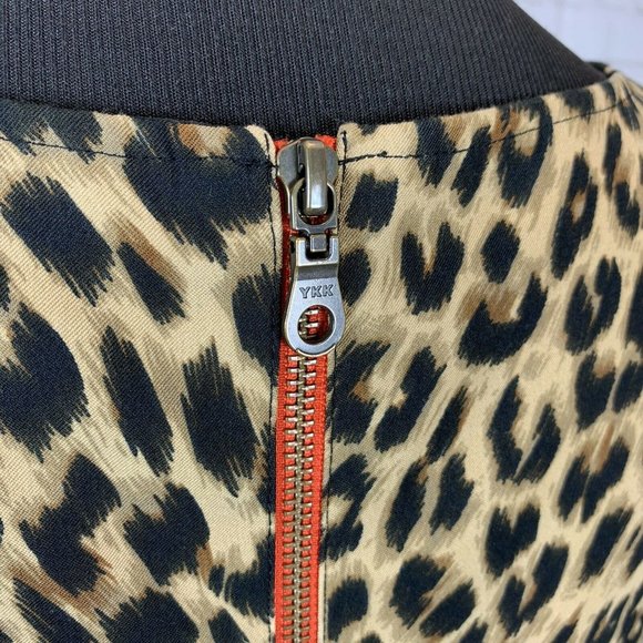 Leslie Stuart Leopard Print Dress size 10 Sleeveless Back Zipper Lined - Picture 5 of 8